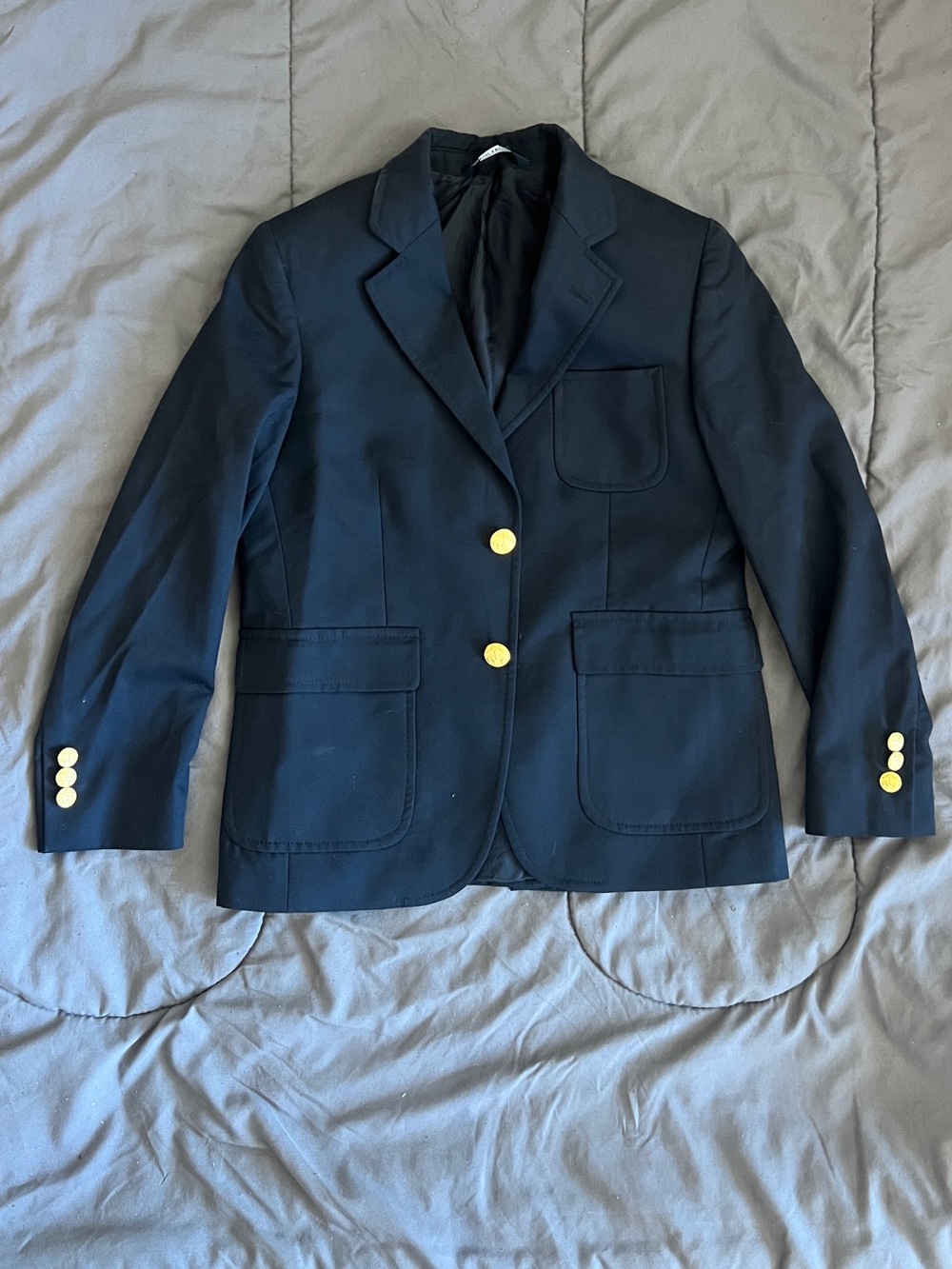Brooks Brothers Navy Blazer with Gold Buttons